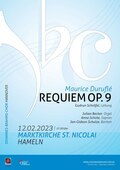 Konzertplakat Johannes-Brahms-Chor Hannover 12.2.2023