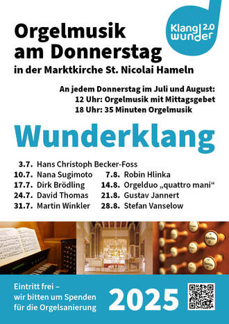 Plakat Orgelmusik 2025
